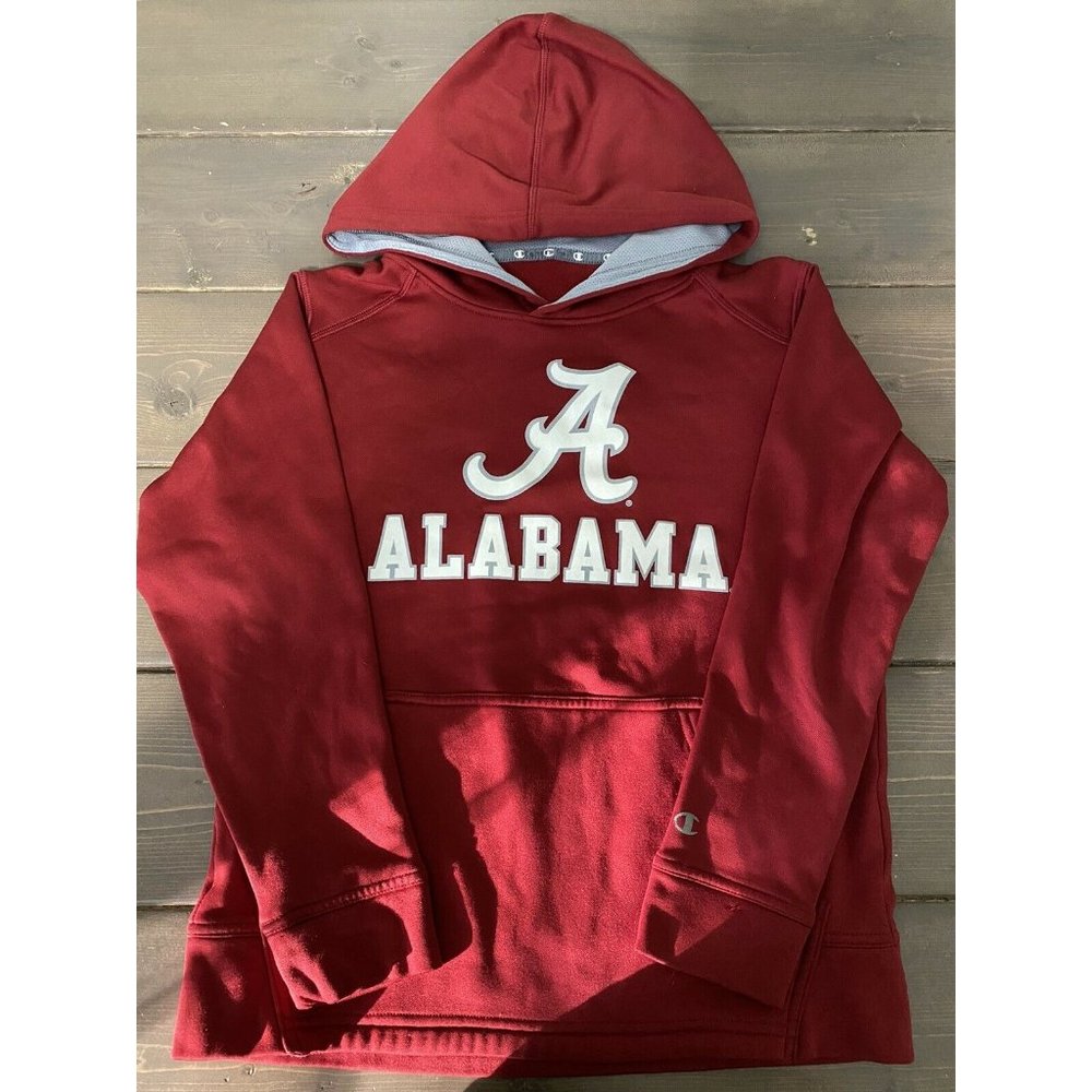 University of Alabama NCAA Hoodie Crimson - Champions Brand Youth M (7- 8)